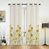 Yellow Daisy Flowers Modern Window Curtains for Living Room Bedroom Curtain Kitchen Treatment Blinds Drapes