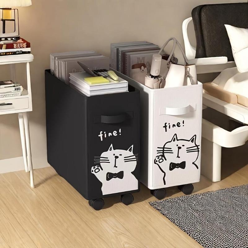 Office Moving Trolley with Wheels-Under-Desk Storage for Dorms,Perfect for Storing Books and Small Items,Office Supplies and Accessories,Shelf Basket