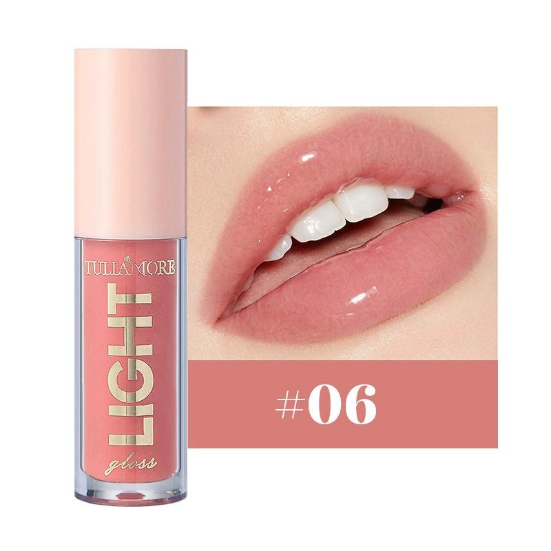 Moisturizing Candy Lip Glaze Mirror Pearl Nude Lip Gloss 12 Colors Nude Lip Oil