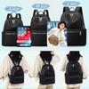 A4 Large for Commuting and Black S [fortulux] Women's Backpack, Size, Lightweight, Capacity, Waterproof, Travel, (Black, Size, Silver)