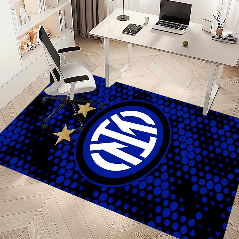 Inter Milan logo1 Printed Absorbent Washable Carpet, Non-Slip Bathroom Mats, Kitchen Rugs, Yoga Mat,Living Room Entrance, Camping Picnic Rugs