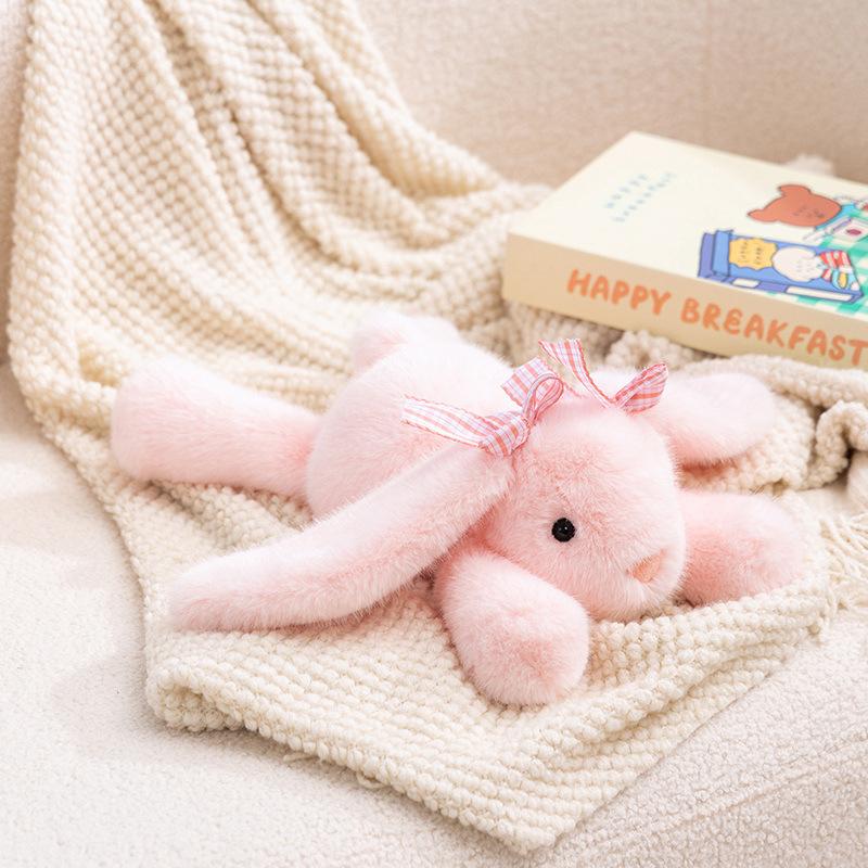 Cute Lying Down Elephant Doll Plush Toy Bunny Doll Kindergarten Baby Company Soothing Doll