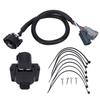7 Way RV Blade Wiring Harness Kit 40164 7 Pin Trailer Wiring Adapter Plug Replacement for F 250 F 350 F 450 F 550 F 650