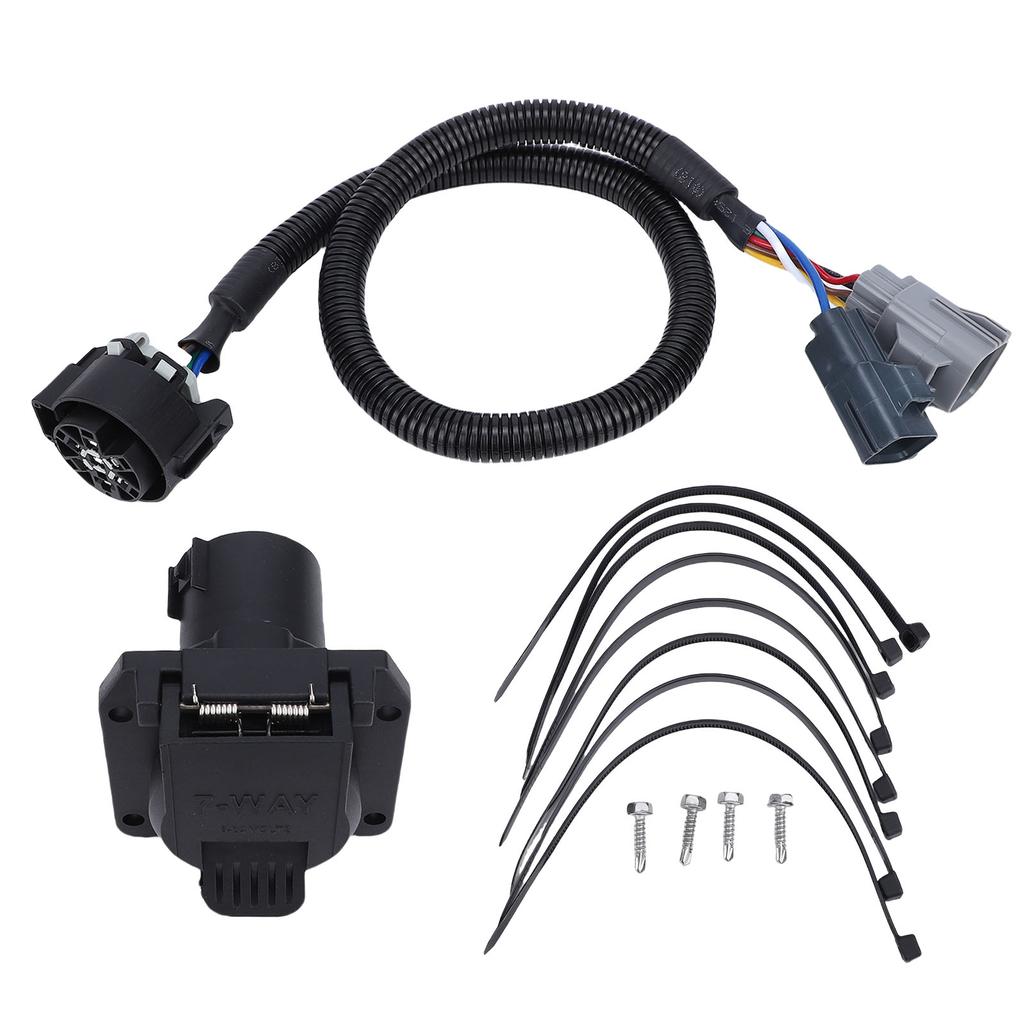 7 Way RV Blade Wiring Harness Kit 40164 7 Pin Trailer Wiring Adapter Plug Replacement for F 250 F 350 F 450 F 550 F 650