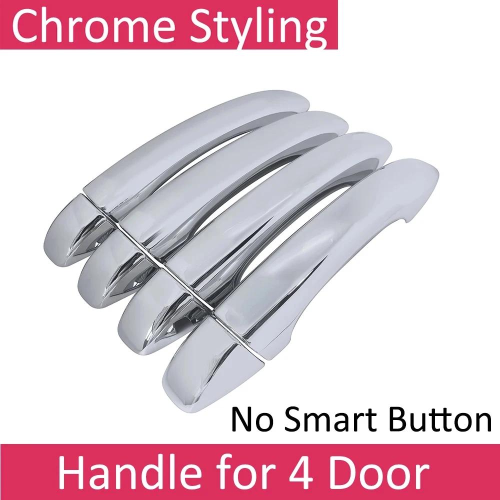 Car Door Handle Cover Trim For VW Volkswagen POLO MK6 AW BZ 2017~2023 Scratch Protector Chromium Styling Sticker Car Accessories