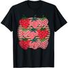 Retro Red Berry Fruit Cottagecore Strawberry T-Shirt