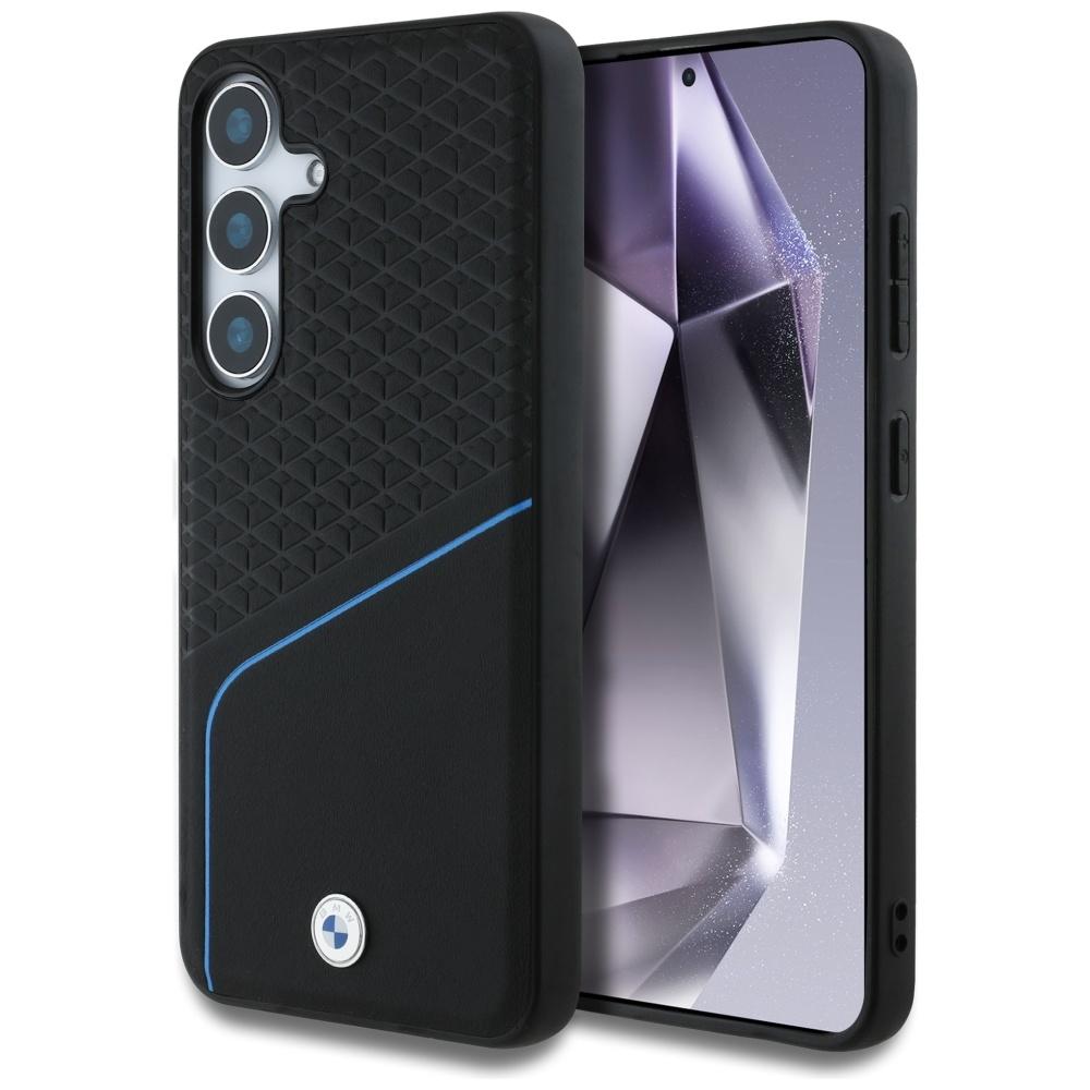 Bmw Case Leather Textured And Smooth     Magsafe For Samsung Galaxy S25 Black