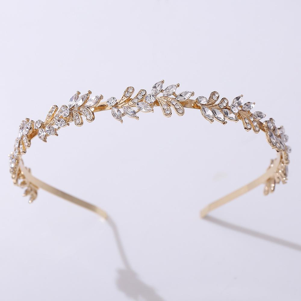 Bridal tiara rhinestone headband Korean version versatile princess birthday hair accessories photography photo shoot dress accessories
