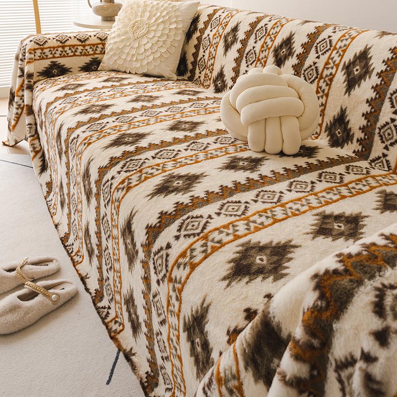 

Чехол для дивана на осень-зиму для пикника и кемпинга Bohemia Funda Sofa Ethnity Style Чехлы для дивана Коврики Пледы 180x130