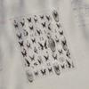 1pcs Butterfly Nail Stickers High Quality Sparkling Shell Light Nail Stickers Nail Art Decal Snakes Design Manicure Tools