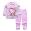 Children's Cotton Pajamas Set: Toddler Long Sleeve Shirt and Pants for Boys and Girls