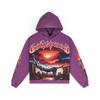 Europe, America 2025 American Graffiti Printing Men's and Women's Loose Casual Zipper Hooded Sweater Trendy Brand