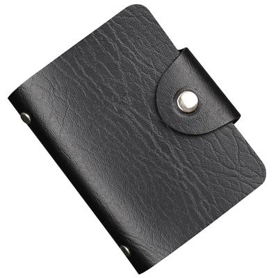 Card Case Faux Leather Wallet Portable Credit Card Holder Bag Purse for Men Gift