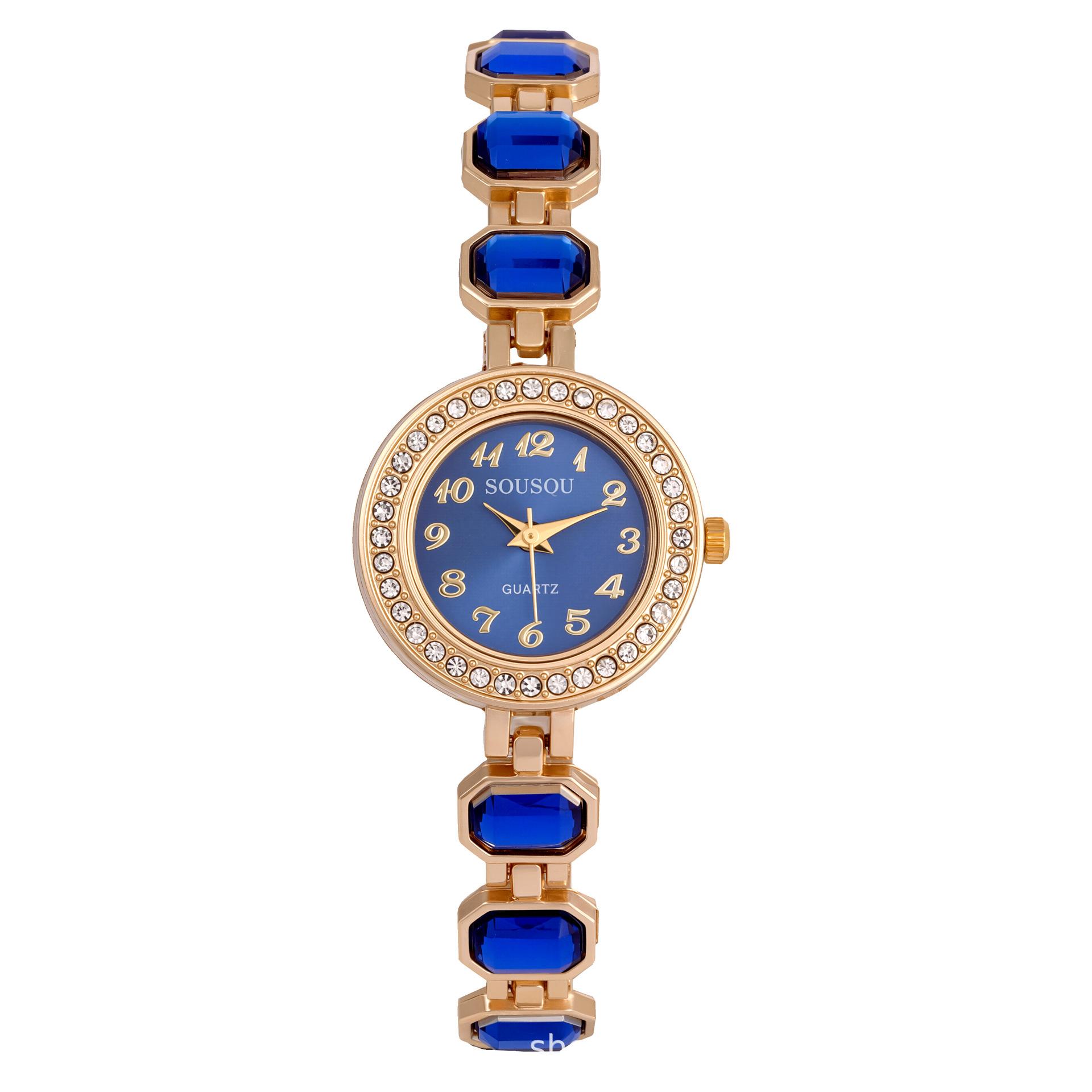 Женские часы-браслет с кристальной цепочкой, женские винтажные кварцевые наручные часы