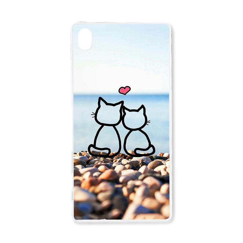 Okatech Painted Soft Cases for SONY Xperia X Dual F5122 F5121 5.0 inch Covers Silicone TPU Case