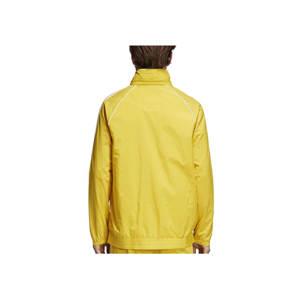 Adidas Originals Trefoil Casual Sports Jacket Men Outerwear Yellow CW1312
