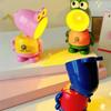 Mini LED Miniature Desk Lamp Cute Frog Night Light Small Doll Standing Figure  Children's Birthday