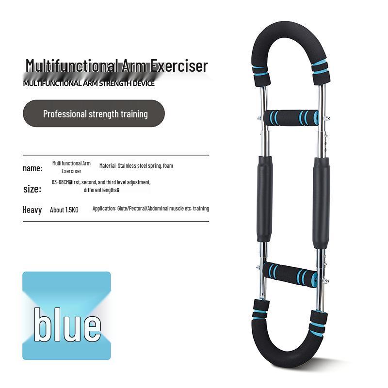 U-formad Justerbar Armstyrketränare: Hemma träningsstång med tre växlar.