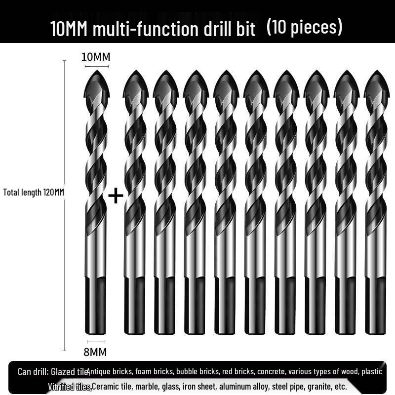 6mm Triangle Drill Bit for Tile, Concrete, Glass, and Cement