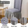 Stretch Chair Slipcovers with Skirt Removable Washable Kitchen Chair Protector Cover