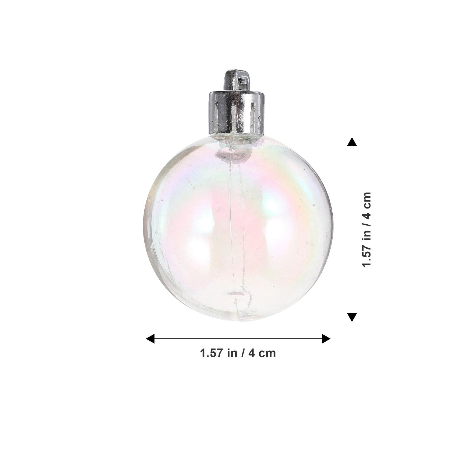 

12Pcs High-Quality Pearly Bubble Christmas Decoration Balls Long-Lasting Shiny Hanging Ornament for Xmas Tree Party Festive 4X4X4CM