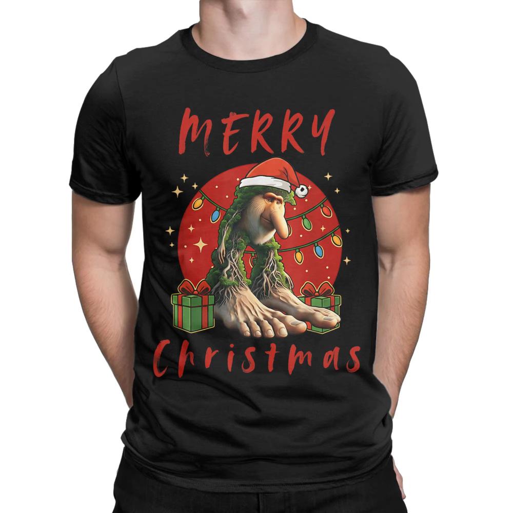 Italian Brainrot Christmas BRR BRR Patapim Merry Christmas TShirt Men Women Cotton TShirts Summer Tee Shirt Plus Size Clothing