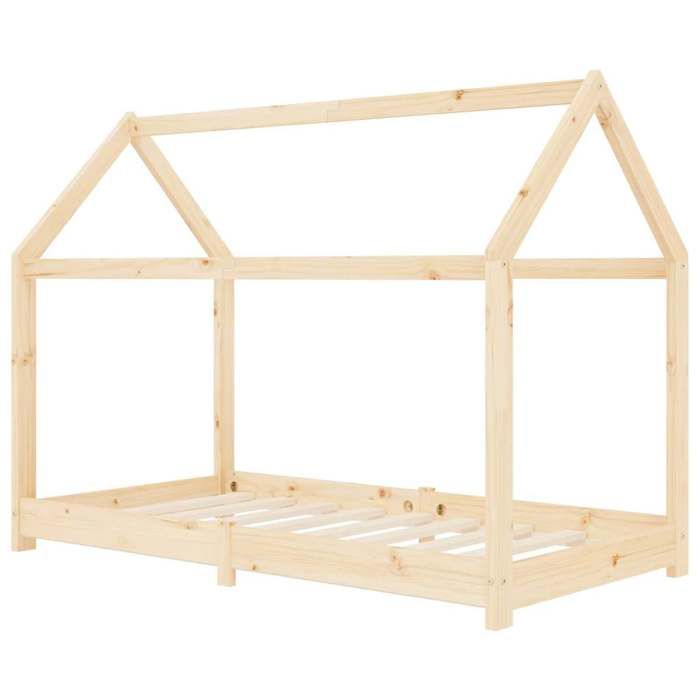 VidaXL Cadre de Lit d'enfant Lit Cabane d'enfant Structure de Lit pour Enfants Chambre d'enfant Maison Intérieur 70x140 cm 283346