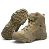 Large Size Medium and High Top Desert Boots Wild Camping Training Boots Outdoor Hiking Boots Hiking Boots Men's Sand Color