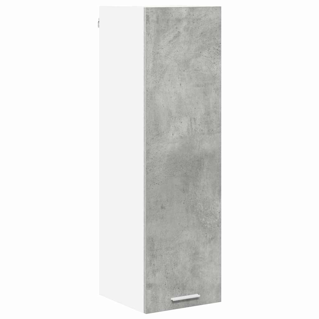 Hanging Cabinet with Door Concrete Grey 30 X 31 X 100 Cm Particleboard