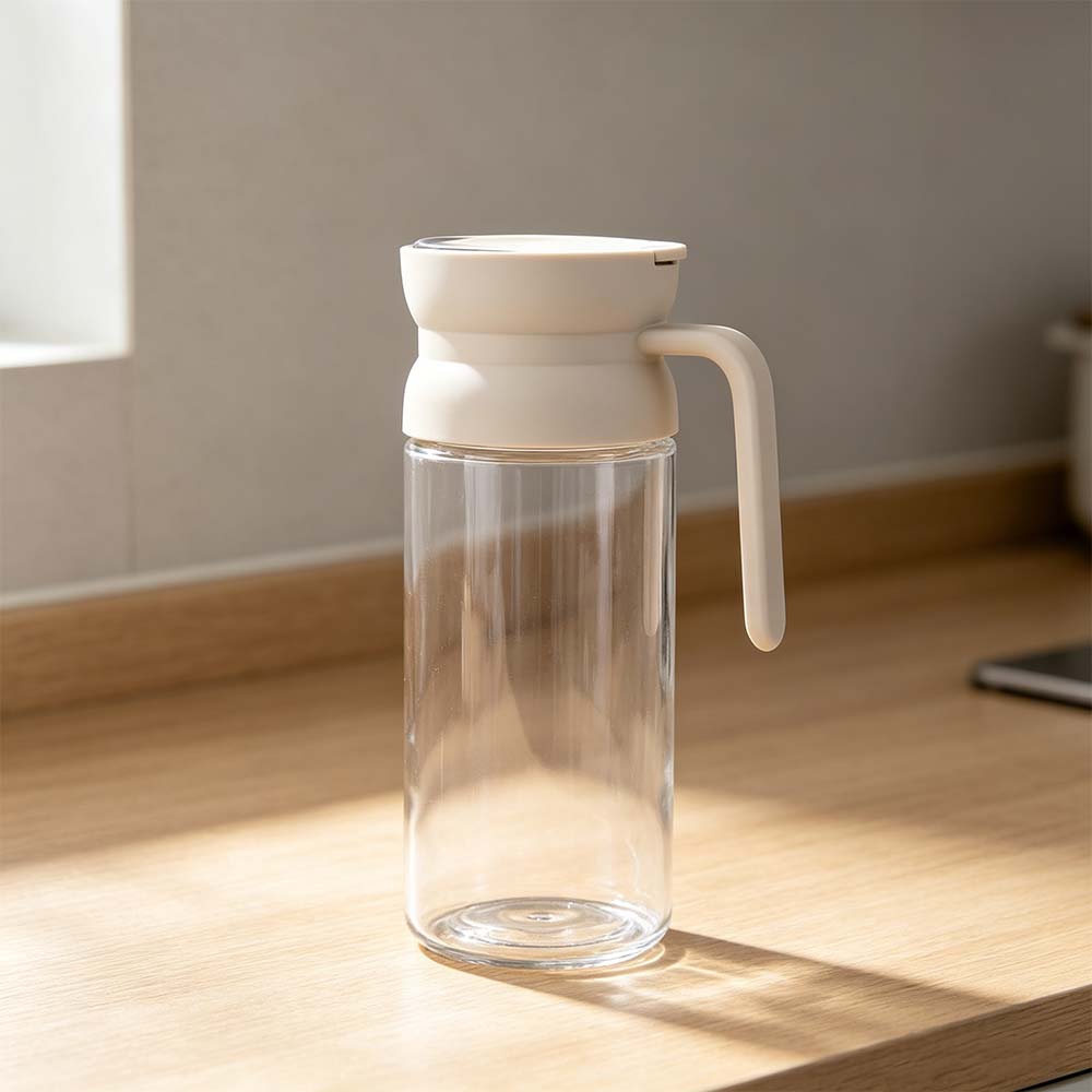 Large Capacity Cooking Oil Dispenser Automatic Opening and Closing Soy Sauce Dispenser Kitchen