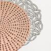 Nordic Bronzing Hollow Pvc Coaster Non-slip Thermal Insulation Mat Western Restaurant Decorative Mat Versatile Waterproof Dining Table Mat
