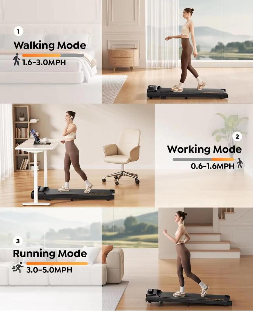 Walking Mat 2 In 1 Folding Mat for Home and Office Treadmill With Remote Control 5MPH Maximum Load Bearing 265KG Home Treadmill