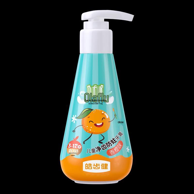 Hosjam Kids Fluoride Toothpaste - Orange & Strawberry Duo Pack