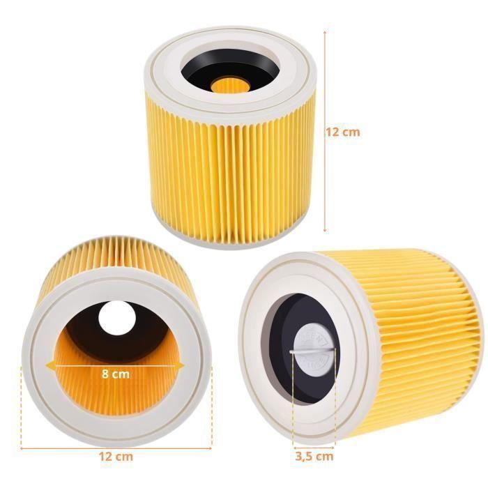 Filter - Phonillico® - Karcher WD2 WD3 - Set of 2 - Compatible - Easy To Install