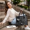 Cracked Pattern Tote Bag Large Capacity Daily Shoulder Handbag for Casual Commute