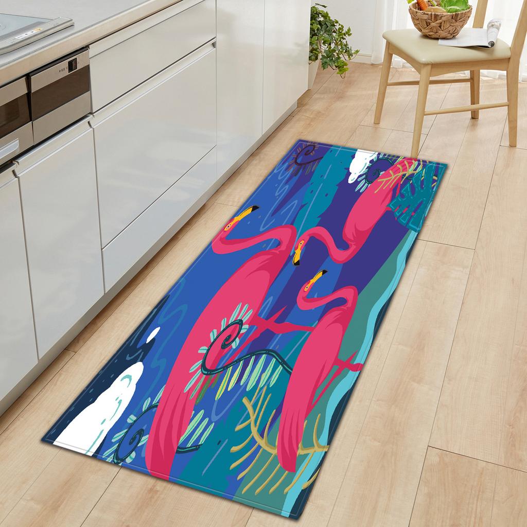 Kitchen Long Flamingo Floor Mat Doormat Carpet Floor Mat
