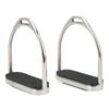1 Pair Stainless Steel Horse Riding Stirrups Anti Skid Horse Pedal Super Lightweight Equestrian