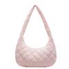 Diamond Embroidery Tote Bag Shoulder Bag Women Solid Color Large Capacity Crossbody Bag