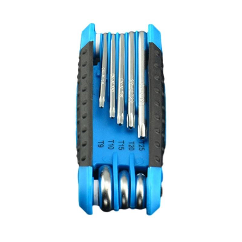 8 In 1 Folding Hex Wrench Metal Metric Allen Wrench Set Hexagonal Multifunction Tool Wrenches Allen Keys Hand Tool 1
