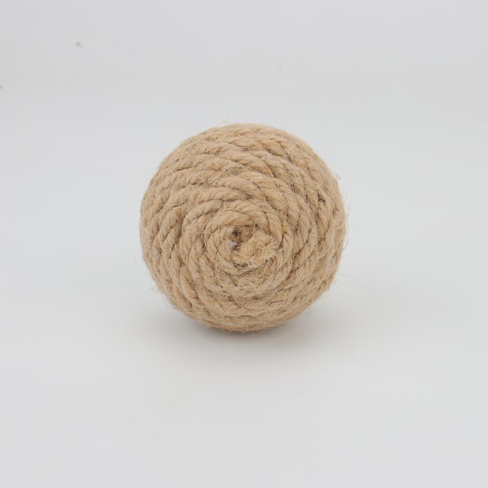 5pcs Cat Sounding Ball Interactive Handmade Sisal Balls Cat Scratching Ball Make Sounds Pet Kitten Toys