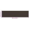 Balcony Privacy Screen Brown 120 x 500 cm HDPE