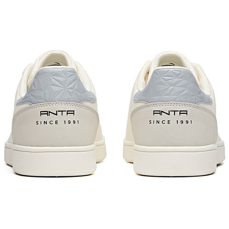 Anta Lifestyle Series Wrap Warm Non-Slip Low-Top Sneakers Men sneakers White Gray 912048016-3