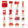 Children's Play House Firefighter Role-playing Toy Set Wooden Simulation Kindergarten Fire Fighting Fire Truck