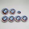 7pcs BMW Emblem Set 82mm 74mm 45mm 56mm 68mm Car Front Hood Logo Rear Trunk Badge Wheel Center Hub Caps Steering Wheel Sticker