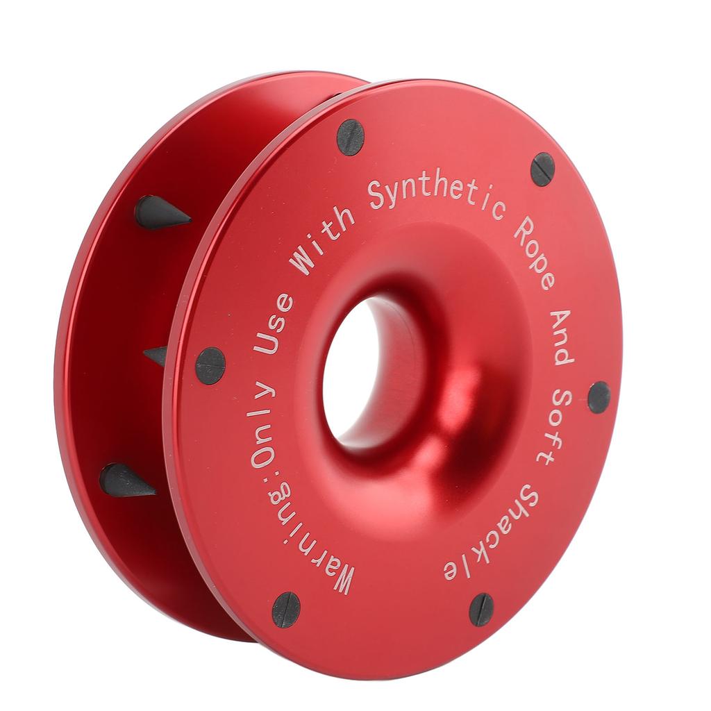 Winch Snatch Towing Ring Aluminium 33000lbs Break Strength Snatch Block Pulley for ATV UTV SUV Truck Dirt Bike 5 16 to