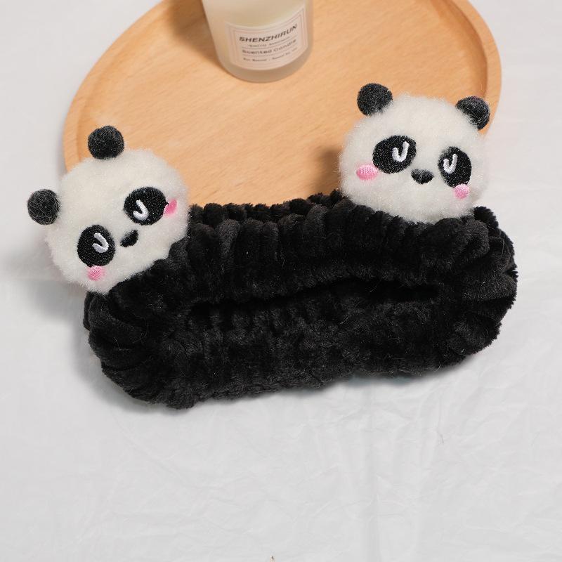 Cartoon Plush Headband: Cute Hair Accessory for Women & Kids, Perfect for Face Washing