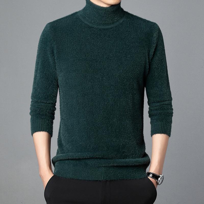 Unisex Thick Warm High Neck Long Sleeve Winter Sweater
