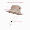 Casual Anti-UV Fisherman Hat Large Brim Waterproof Sunscreen Hats With Glasses Leg Support Bucket Hat Women Men
