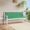 Garden Bench Cushion Green 180x(50+50)x7 Cm Oxford Fabric
