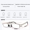 Classic folding reading glasses ultra light anti blue light presbyopia lenses portable fashionable for men women